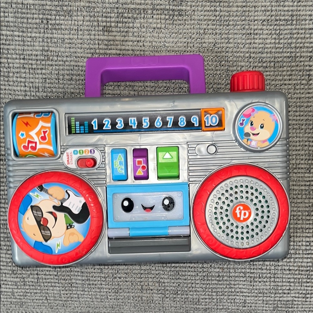 Fisher-Price Laugh & Learn Busy Boombox, Ages 6 To 36 Months